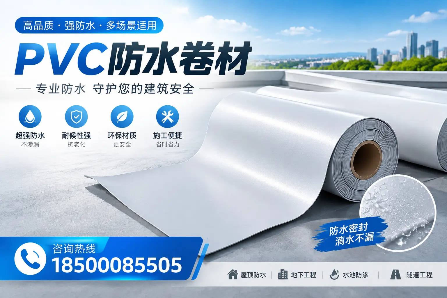 PVC防水卷材的市场竞争分析，德宏品牌选择参考